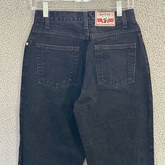 Vintage Rockies Black Jeans Womens‎ Size 29/9 28L High Rise Slim Fit Denim USA - Picture 7 of 15